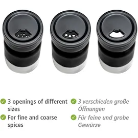 Wenko Melli Gewürzstreuer 14,5 cm Schwarz unbefüllt