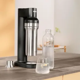 Brita Glasflasche für sodaTRIO Wassersprudler 1 l grau/transparent + 2er Pack