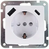 Unitec USB-Steckdose 1 St. Weiß