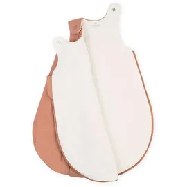 Julius Zöllner Babyschlafsack gefüttert Musselin 2,5 TOG Gr. 62/68 | 100% Baumwollmusselin | Oeko-TEX Standard 100 | Dune