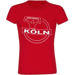multifanshop Damen T-Shirt - Köln - Meine Fankurve - Druck weiß - Frauen
