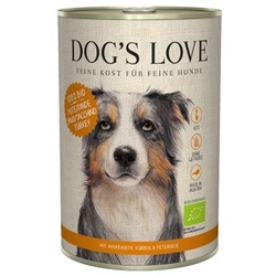 DOG'S LOVE BIO 6x400g Pute mit Amaranth & Kürbis