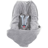 Hoppediz HOPPEDIZ® Babydecke Fleece Einschlagdecke für Autositz und Kinderwagen, grau