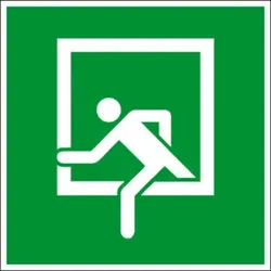 Eichner Rettungsschild Notausstieg PVC