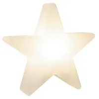 8 seasons DESIGN Shining Star Ø 80 cm, witterungsbeständig, IP44, dekorative Lampe für Garten, Haus und Wohnung) weiß