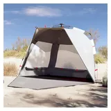 vidaXL Strandzelt 3 Personen Grau Quick Release Wasserdicht