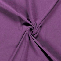 0,5m Baumwoll-Jersey uni 8% Elastan Baumwollstoff elastisch Meterware Jersey-Stoff OEKO-Tex Kl 1, Farbe:lila