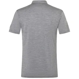 super.natural Herren Bio J Polo T-Shirt (Größe M, grau)