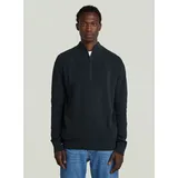 G-Star Structured Half Zip Knit Blau L