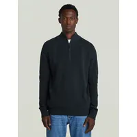 G-Star Structured Half Zip Knit Blau L