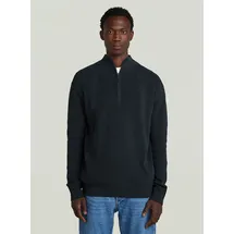 G-Star Structured Half Zip Knit Blau L