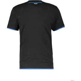DASSY T-Shirt schwarz/azurblau