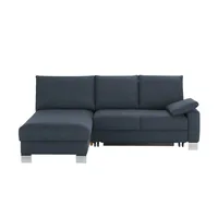 Sofa.de Ecksofa ¦ blau ¦ Maße (cm): B: 218 H: 90 T: 180