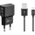 goobay Apple Lightning Dual-Ladeset (12 W), Netzteil mit 2x USB-A Ladegerät Kabel 1m, schwarz