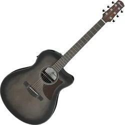 Ibanez AAM70CE-TBN Transparent Charcoal Burst