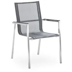 Niehoff Urban Stuhl Edelstahl/Batyline - Silber