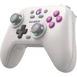 GameSir Nova Wireless Switch Pro Controller für Switch/Lite/OLED, Switch Controller mit Hall-Effekt JoySticks, RGB LED, Turbo, programmierbar, Bewegungssteuerung, Wake Up Funktion (Weiß)