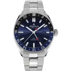 Alpina Alpiner Collection Alpiner Quartz GMT AL-247NB4E6B - blau,silber - 42mm