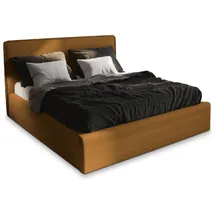 masseno Polsterbett, Gelb, Holz, 140x200 cm, Schlafzimmer, Betten, Polsterbetten