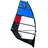F2 Windsurf Segel Vegas Team 8,5 qm blau/schwarz
