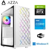 Gaming PC - Intel i5 - nVidia Geforce RTX3060 - 16GB DDR4 RAM - 512 M.2 SSD - AZZA RGB Gehäuse mit gehärtetem Glas - WLAN - Gamer PC