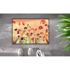 Wash+Dry Wildflowers 50 x 75 cm Orange/Rot
