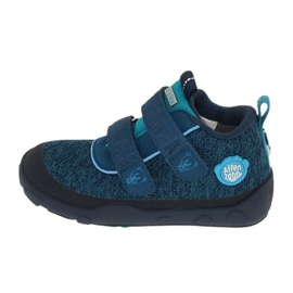 Affenzahn Übergangsschuh Knit Happy Smile Bear Sneaker blau, 29.0
