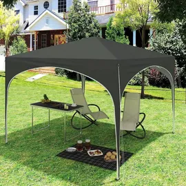 Woltu Faltpavillon 3 x 3 m Grau
