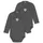 normani Outdoor Sports 2er Pack Baby-Body Basic Merino Wickelbody in Anthrazit | Gr.: 86