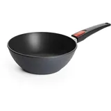 WOLL Diamond Lite Wok" Pfannen Gr. - -, Höhe 9 cm hoch - Geeignet für alle Herdarten, Aluminiumguss, Antihaft-Versiegelung, backofenfest, anthrazit