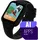 Garett Kids Vibe AI 4G LTE 40 mm Kunststoffgehäuse Schwarz Silikonarmband Schwarz S