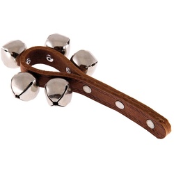 Schellenstab Leder