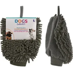 Dogs Collection Trockenhandschuh für Hunde. 23 cm. Mikrofaser. Grün