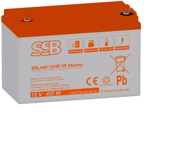 SSB Battery SBL440-12HR V0 Xtreme 12V 100Ah Bleiakku