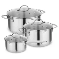 Kopf Clara Topf-Set 6-tlg. Kochtopf + Glasdeckel
