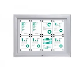 Schaukasten Premium BT46 Outdoor 4x2 DIN A4 (Außenformat: 1.025x760mm)