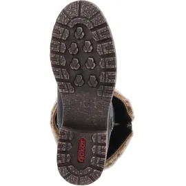 Rieker Damen Stiefel Schwarz - Schwarz