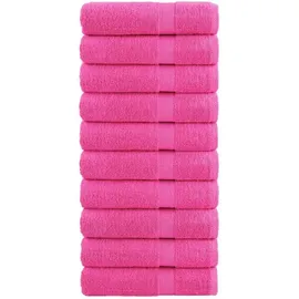 vidaXL SOLUND Handtuchset 10-tlg. rosa