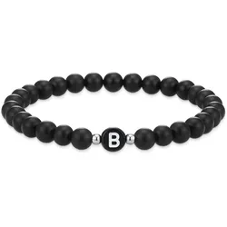 Eastside Armband Buchstaben Achat in Schwarz Armbänder & Armreife   