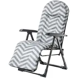 Kadax Gartensessel 2 Stück 59 x 59 x 108 cm grau