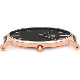 Daniel Wellington Classic Black Sheffield Leder 40 mm DW00100127
