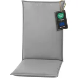 Pillows24 - Hochlehner Auflagen - 120x50cm – 8cm Dick - Premium-Material 200gsm, UV- & Wasserabweisend | Sitzauflagen Hochlehner | Gartenstuhlauflagen - Sitzauflagen Gartenmöbel | Grau