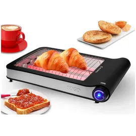 Sogo Flachtoaster Schwarz