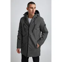 11 Project PRPine Herren Winterparka Parka Winterjacke mit hochabschließendem Kragen - Grau - L