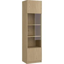 Gami Vitrine Iris mit 1 Tür 45 x 38 x 172 cm Beige