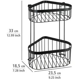 Wenko Classic Plus Black 2 Ablagen