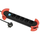 Maxtrack Steckdosenleiste 5-fach 5 m Schwarz 1 St.