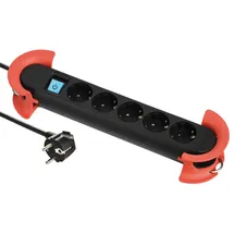 Maxtrack Steckdosenleiste 5-fach 5 m Schwarz 1 St.