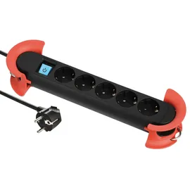 Maxtrack Steckdosenleiste 5-fach 5 m Schwarz 1 St.