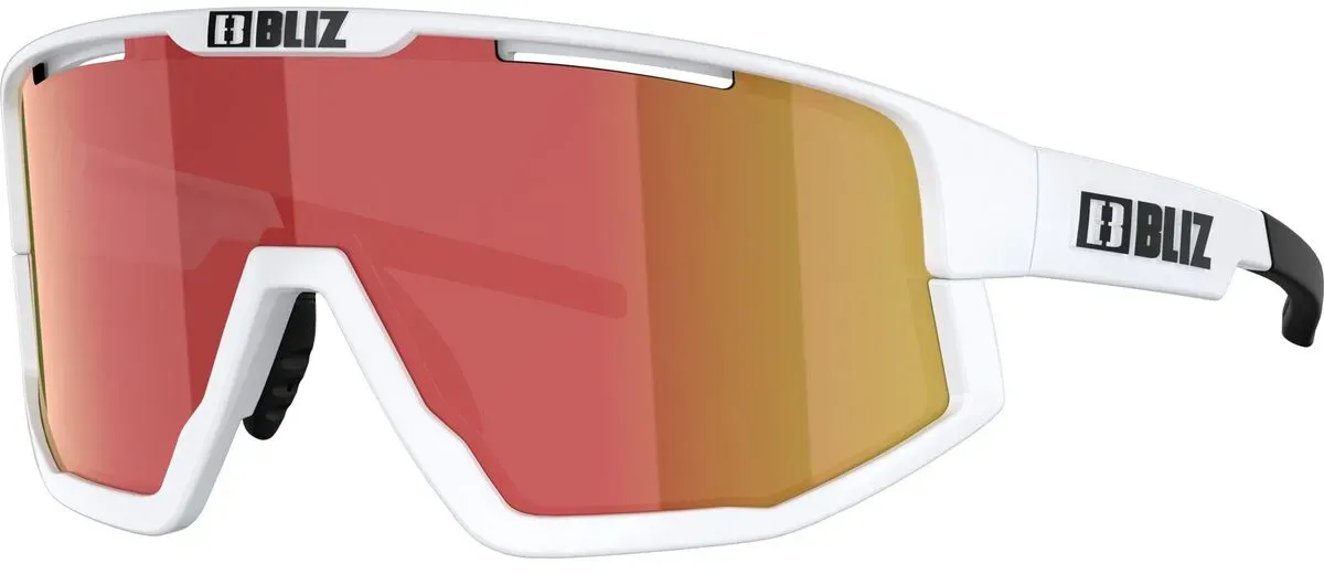 Bliz Fusion matt white, matt white jawbone + spare jawbone in black smoke w red multi (70050733)